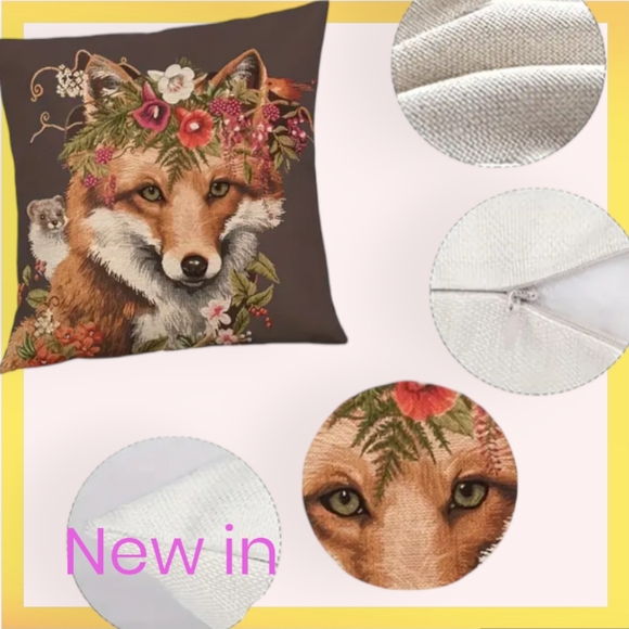 New Fall Fox Farm House Cushion Cover - Picture 4 of 7